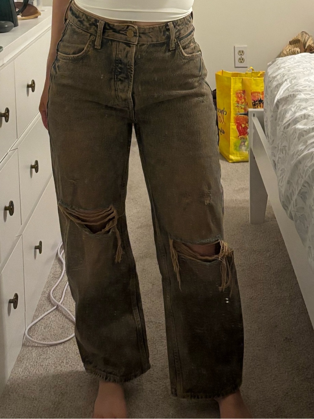 FREE PEOPLE We The Free Deep Trance Dropped Boyfriend Jeans - Picture 4 of 7